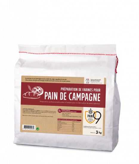 Farines pour pain de CAMPAGNE - 3 kg