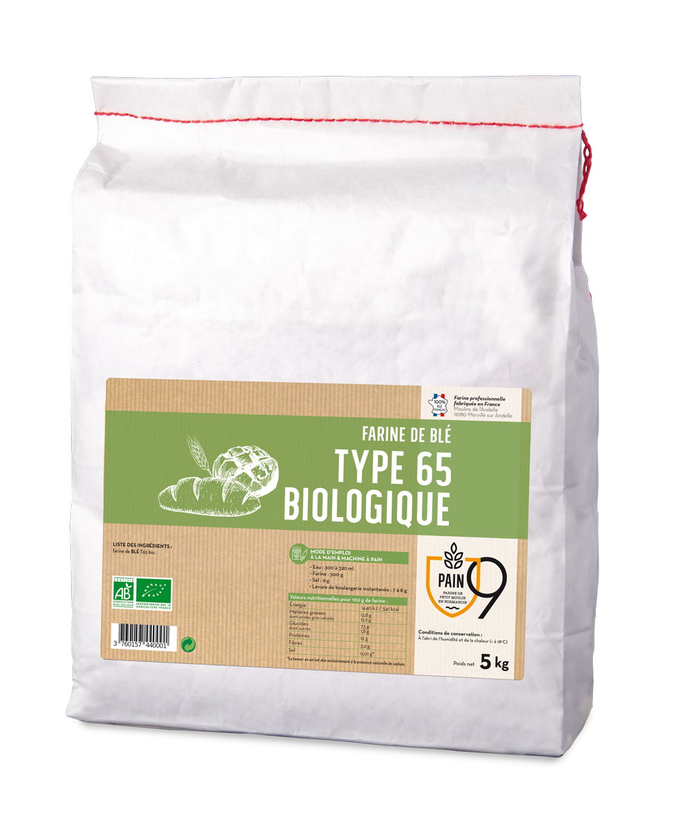 Farine de blé T65 BIO - 5 kg